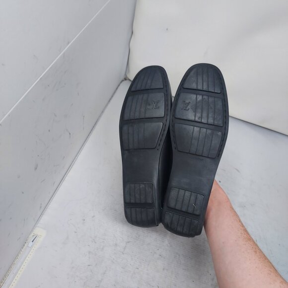 Louis Vuitton Multicolored Monogram Black Lock Driver Loafers - Picture 2 of 11
